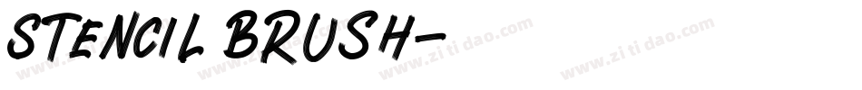 Stencil Brush字体转换